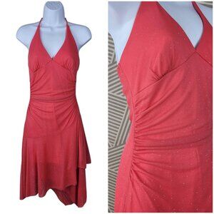 Taboo Red Halter Midi Dress